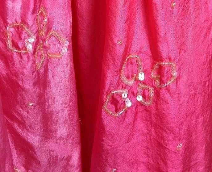 All Saints jedwabna Maxi sukienka ombre boho gypsy