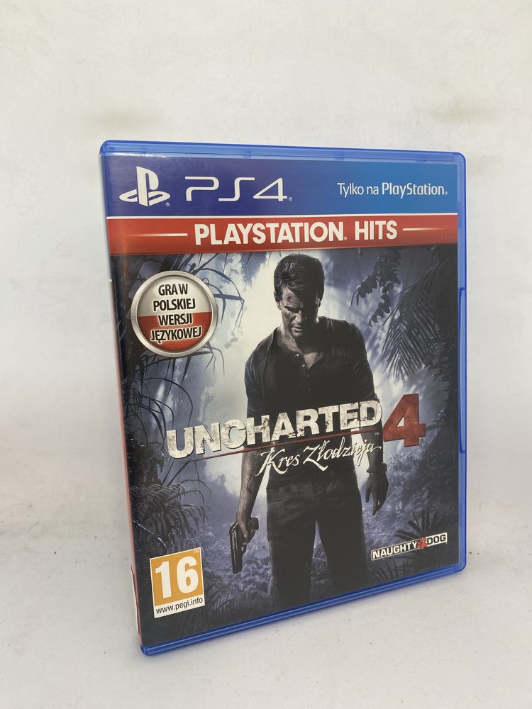 Gra Uncharted 4 Kres Złodzieja PS4 PS5 Play Station pudełkowa PL