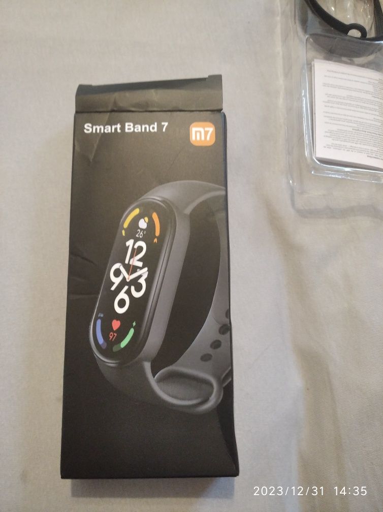 Smart band 7 czarna opaska nowy