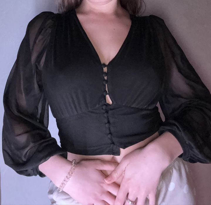 Черная блузка женская