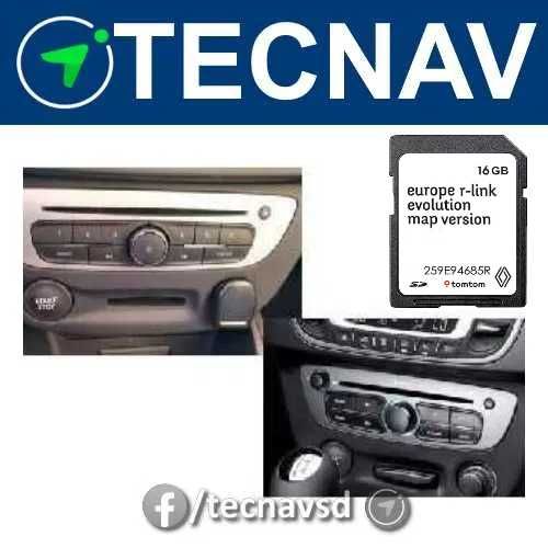 Cartão Renault SD R-Link 1 e TomTom Carminat