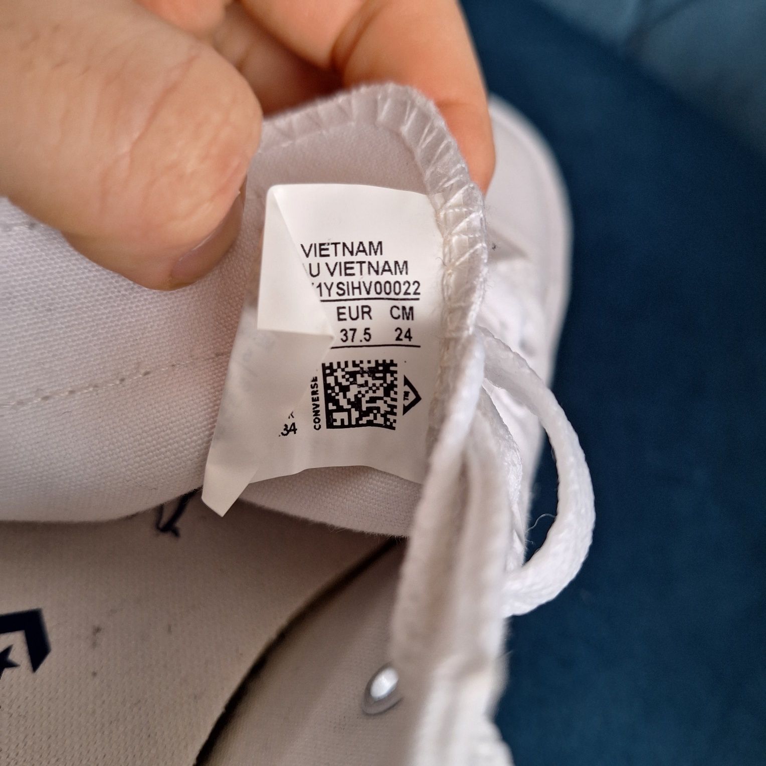 Converse białe, rozm. 37.5