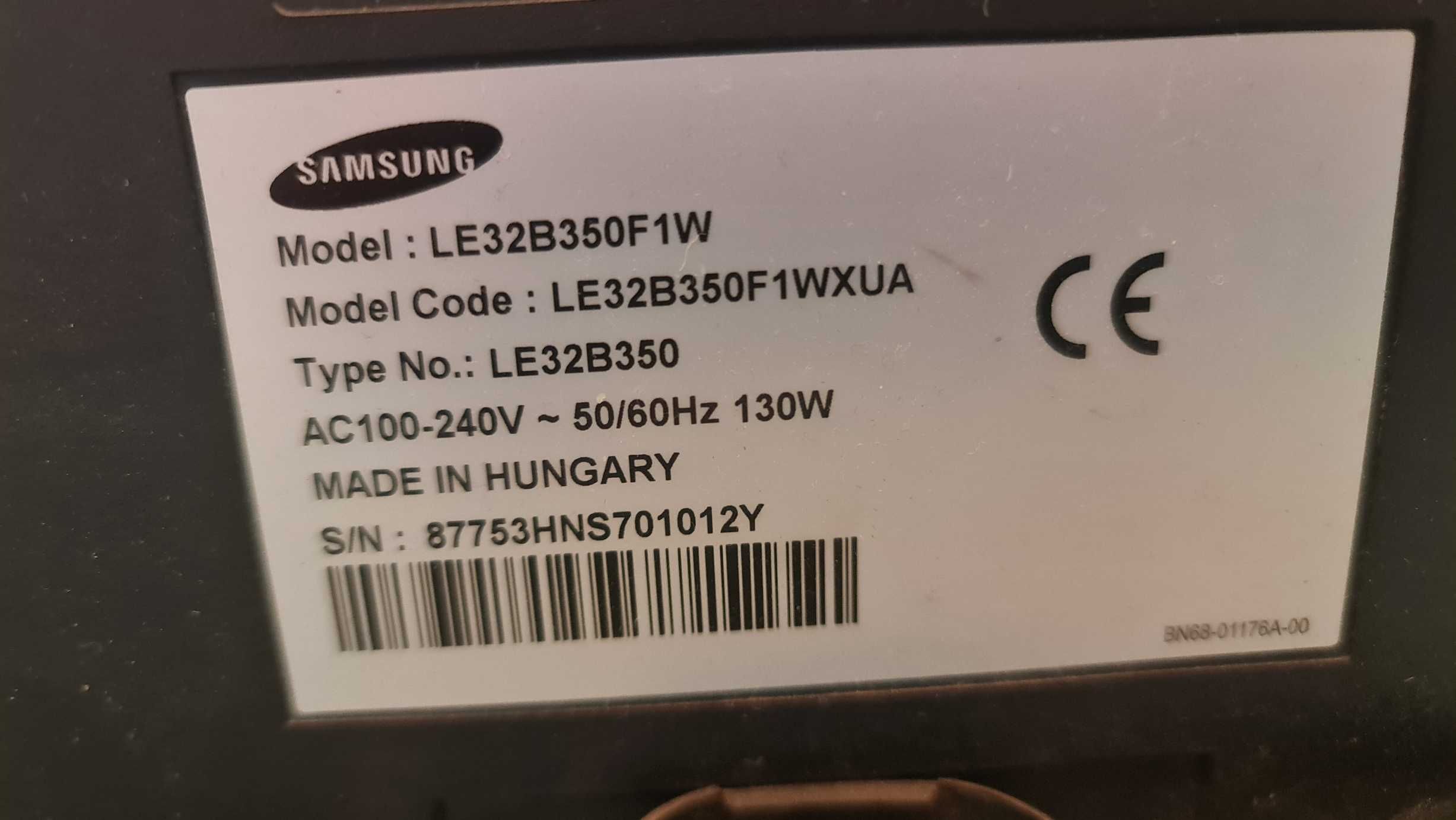Телевизор Samsung LE32B350F1W Black LE32B350F1WXUA