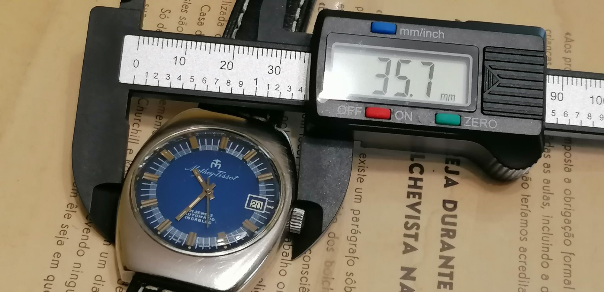 Relógio mathey tissot aço mergulho
