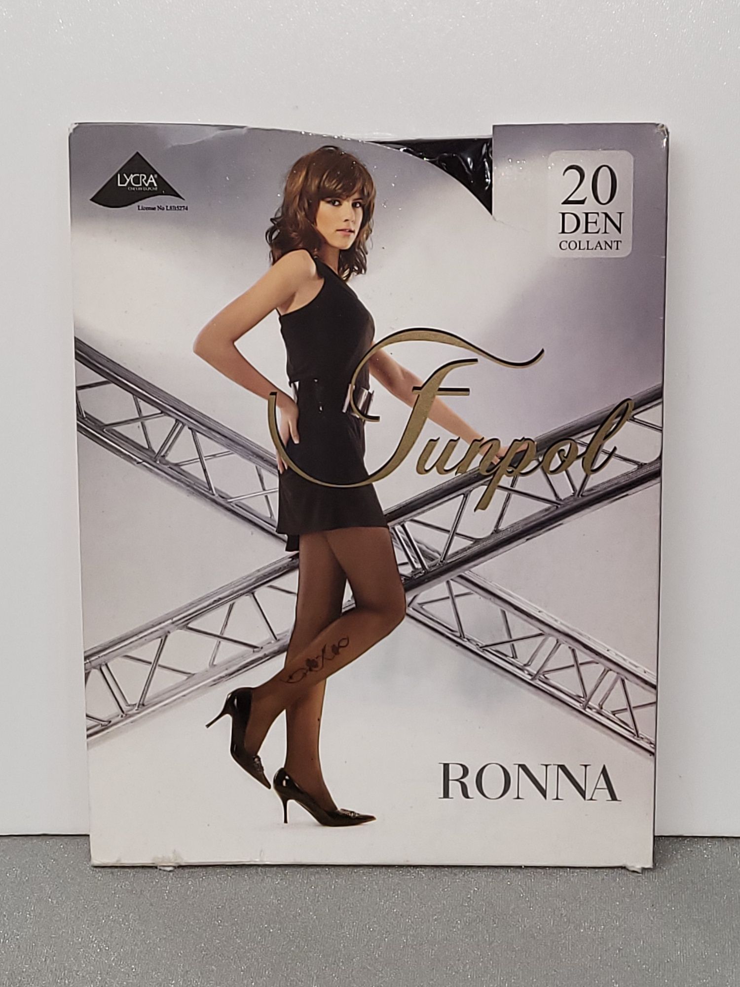 Nowe rajstopy damskie bronz  roz.2 "wzor3"