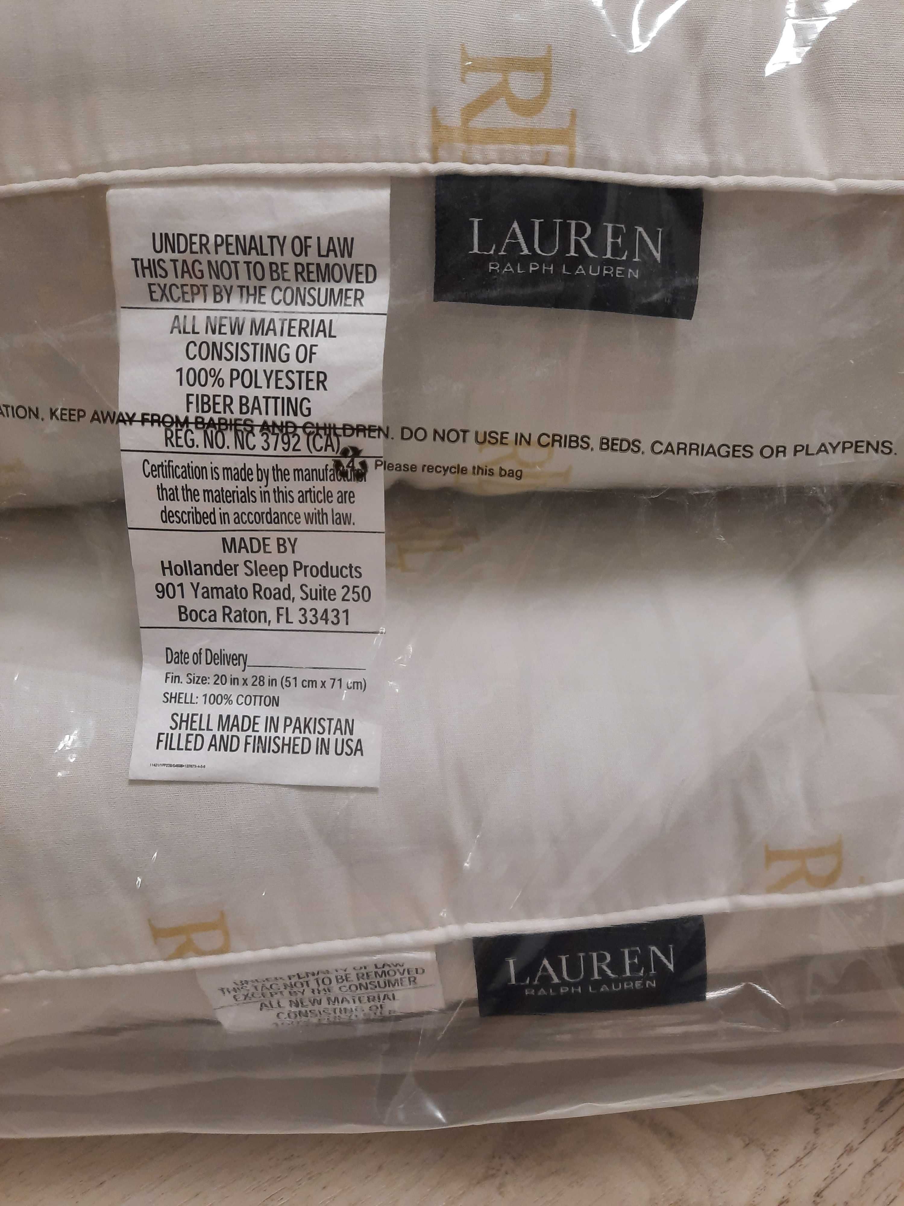 Подушка RALPH LAUREN. 2 штуки. Оригинал. Standart 50x70см