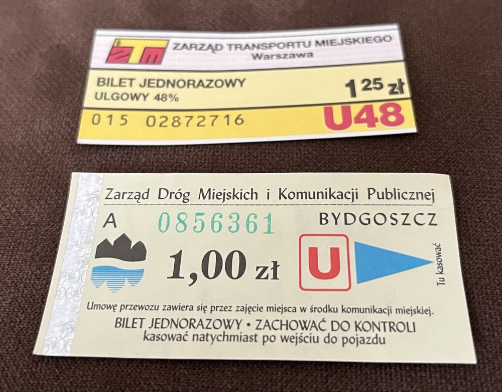 Bilety komunikacji miejskiej