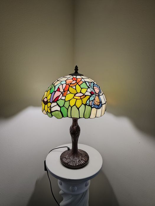 Tiffany lampa witrażowa stołowa / nocna