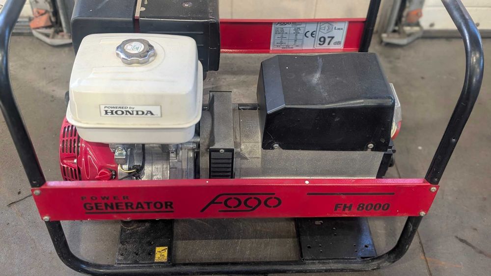 Agregat prądotwórczy Fogo FH 8000 silnik Honda 8,0kVA 3 fazy