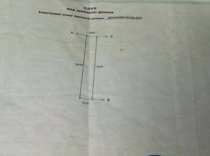 Продаж земельної ділянки с.Берегове