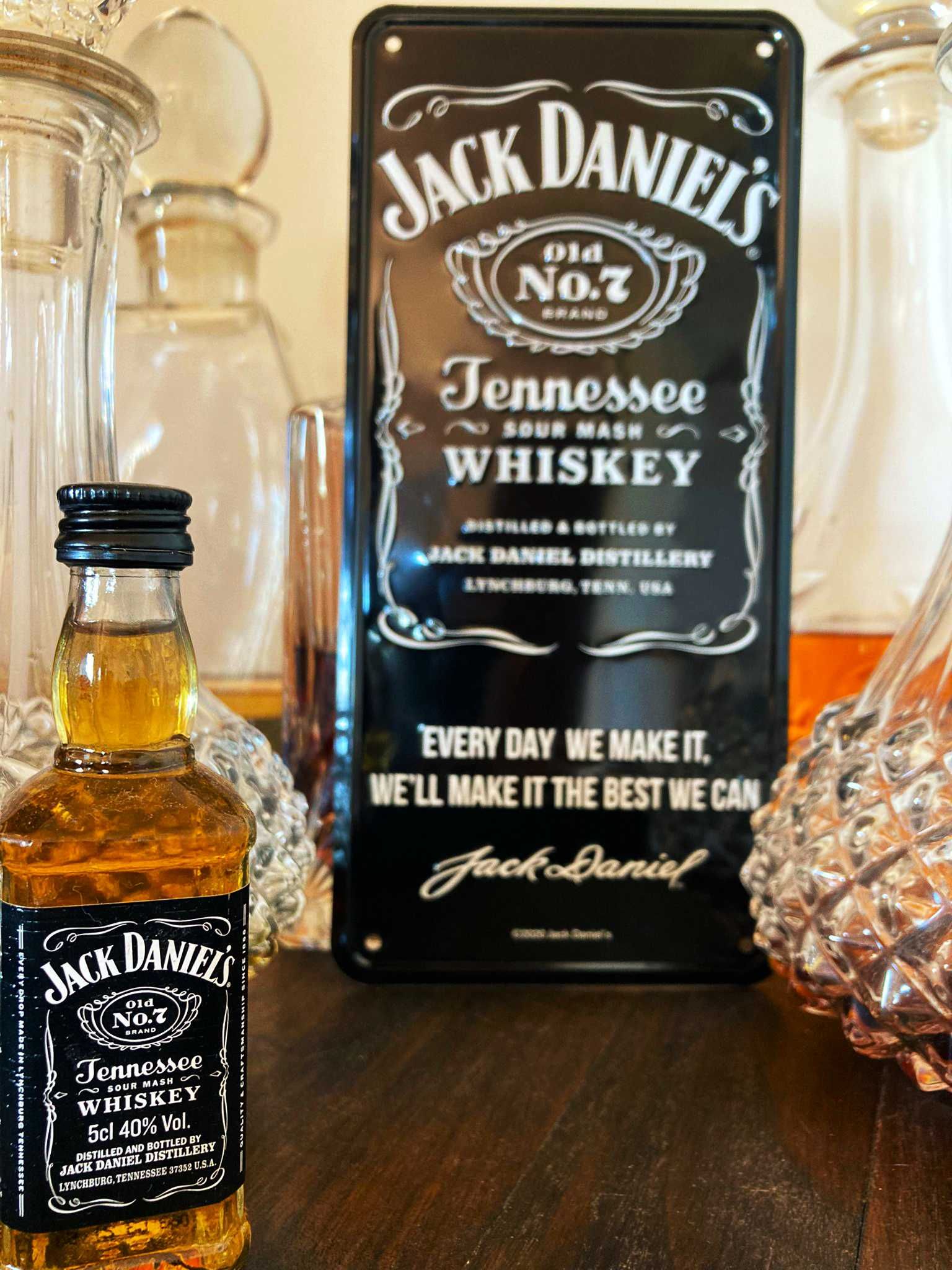 Placa Decorativa Vintage Jack Daniel's, Arte para Bar