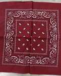 Bandana bordowa