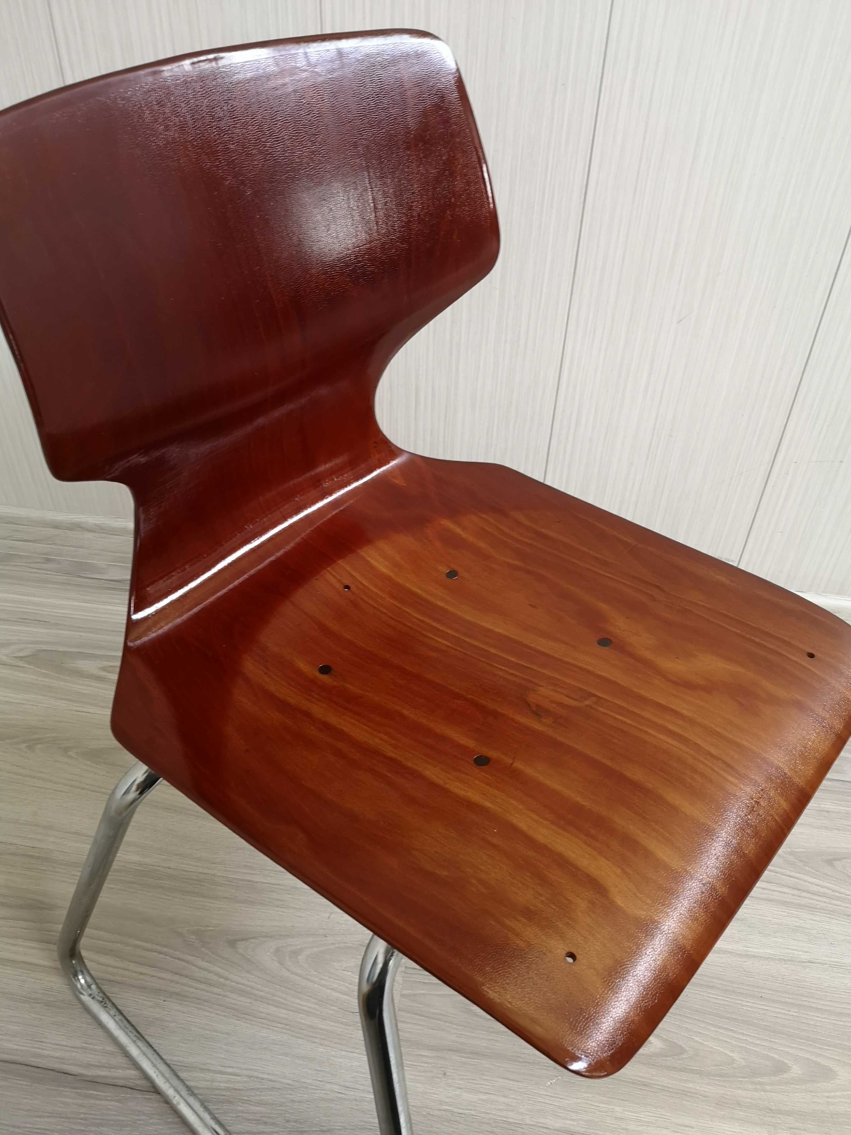 krzesło FLOTOTTO vintage lata 80 retro gięte sklejka klasyk