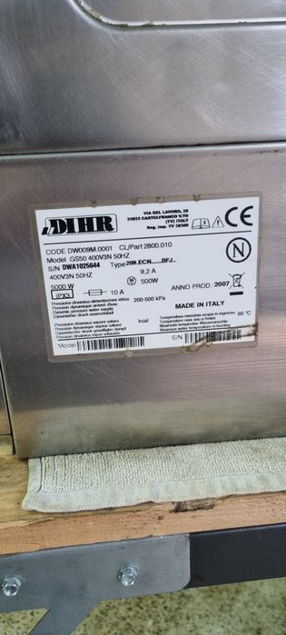 Máquina de lavar louça industrial DIHR - inox - excelente estado!