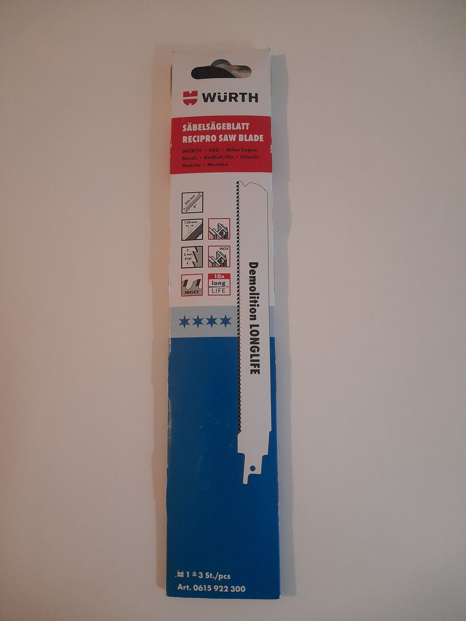 Wurth Brzeszczot do piły szablastej