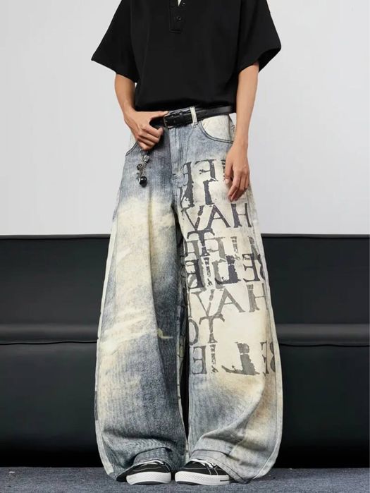 Джинси Y2K,унісекс,розмір М