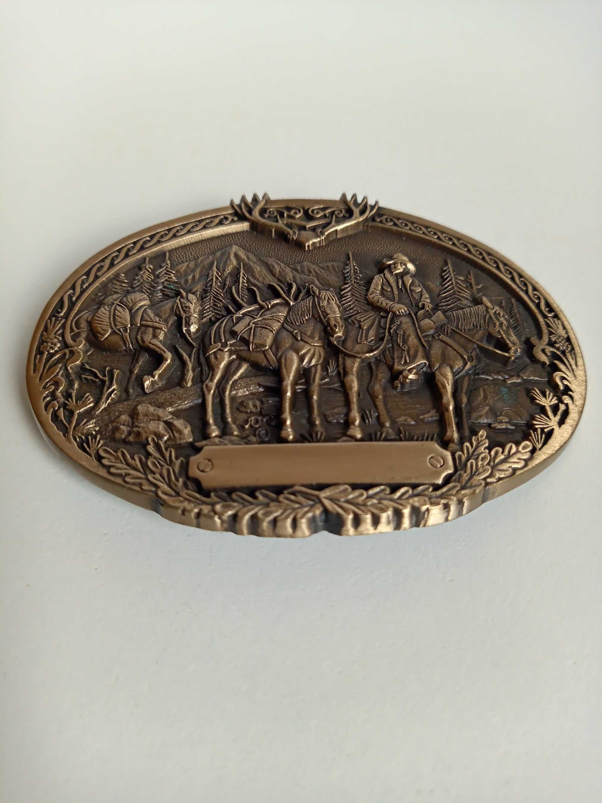 Klamra myśliwska do pasa Solid Brass