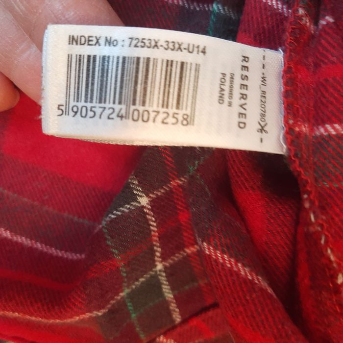 Bawełniana piżama w krate 146/152