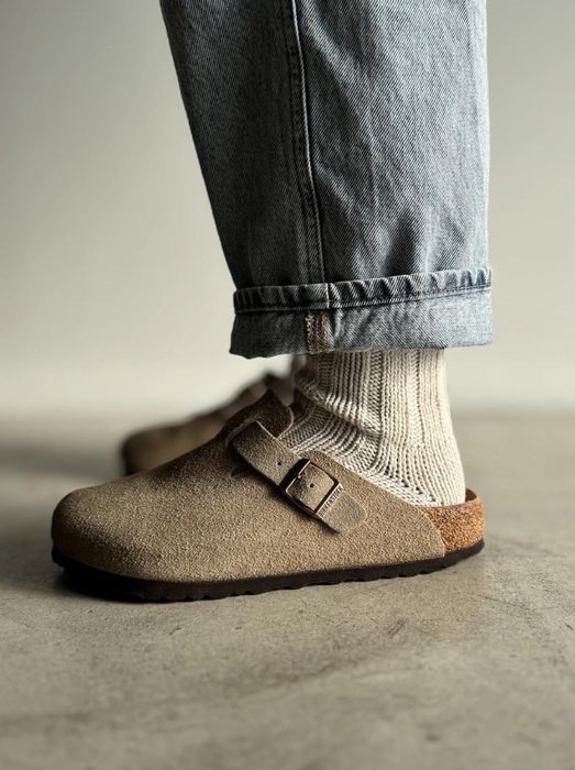 Birkenstock Boston Suede  Taupe