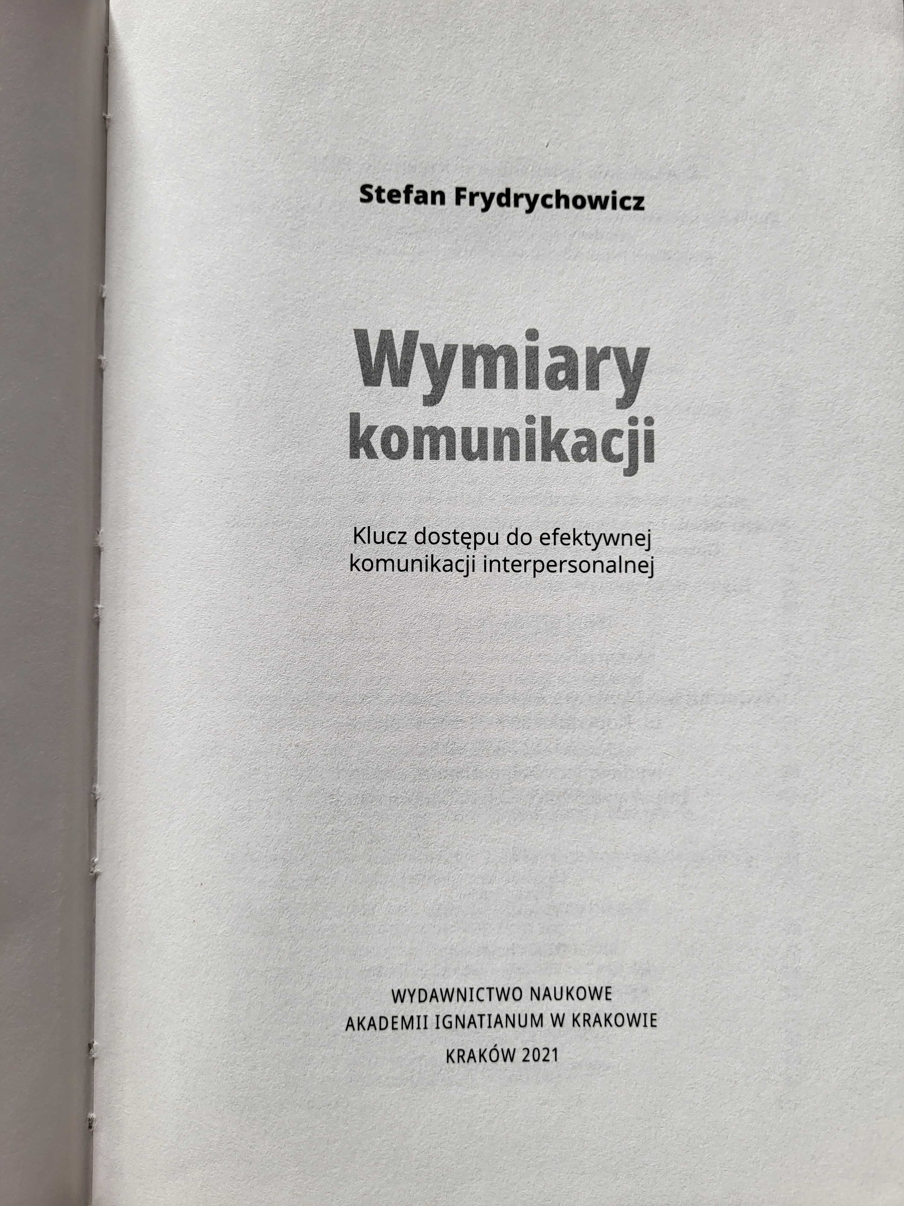 Wymiary komunikacji Stefan Frydrychowicz nowa