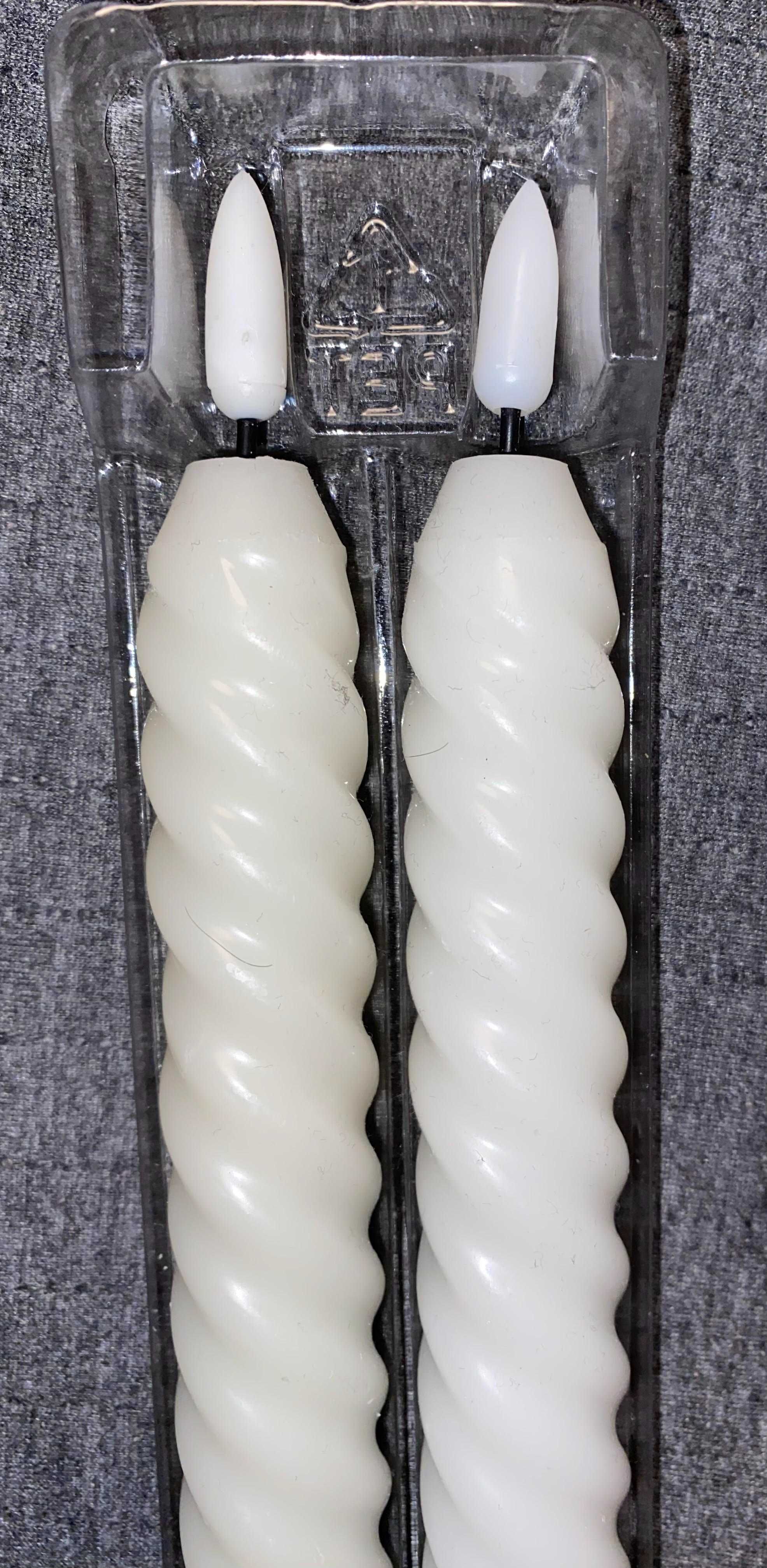 JYSK Świeczki -2szt parafinowe diody LED  ciepła barwa