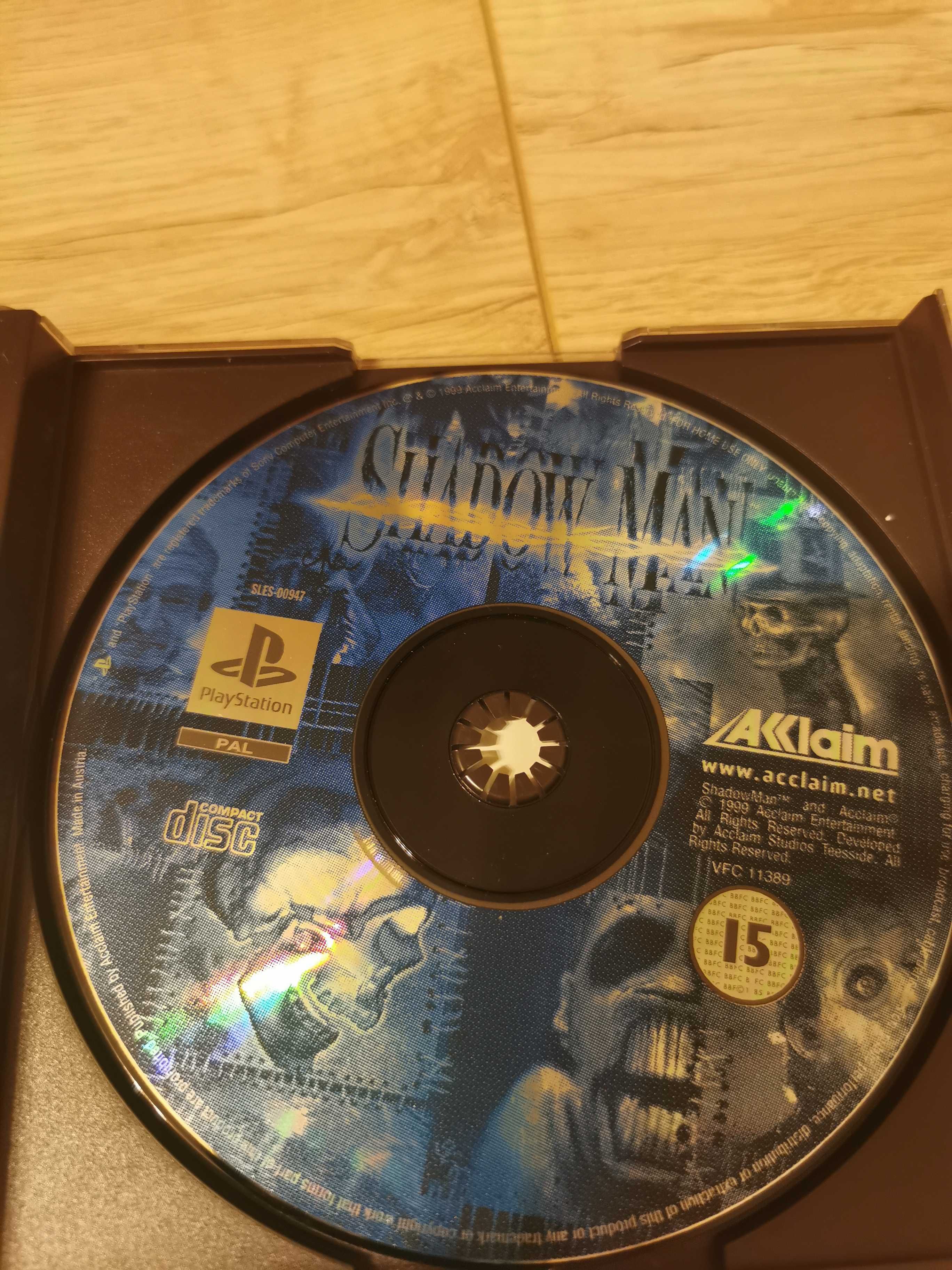 gra Shadow Man PSX (gra, instrukcja, okładka, mapa)
