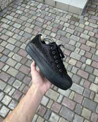 Converse All Star Platform (24,5 cm) кеди чорні платформа паєтка