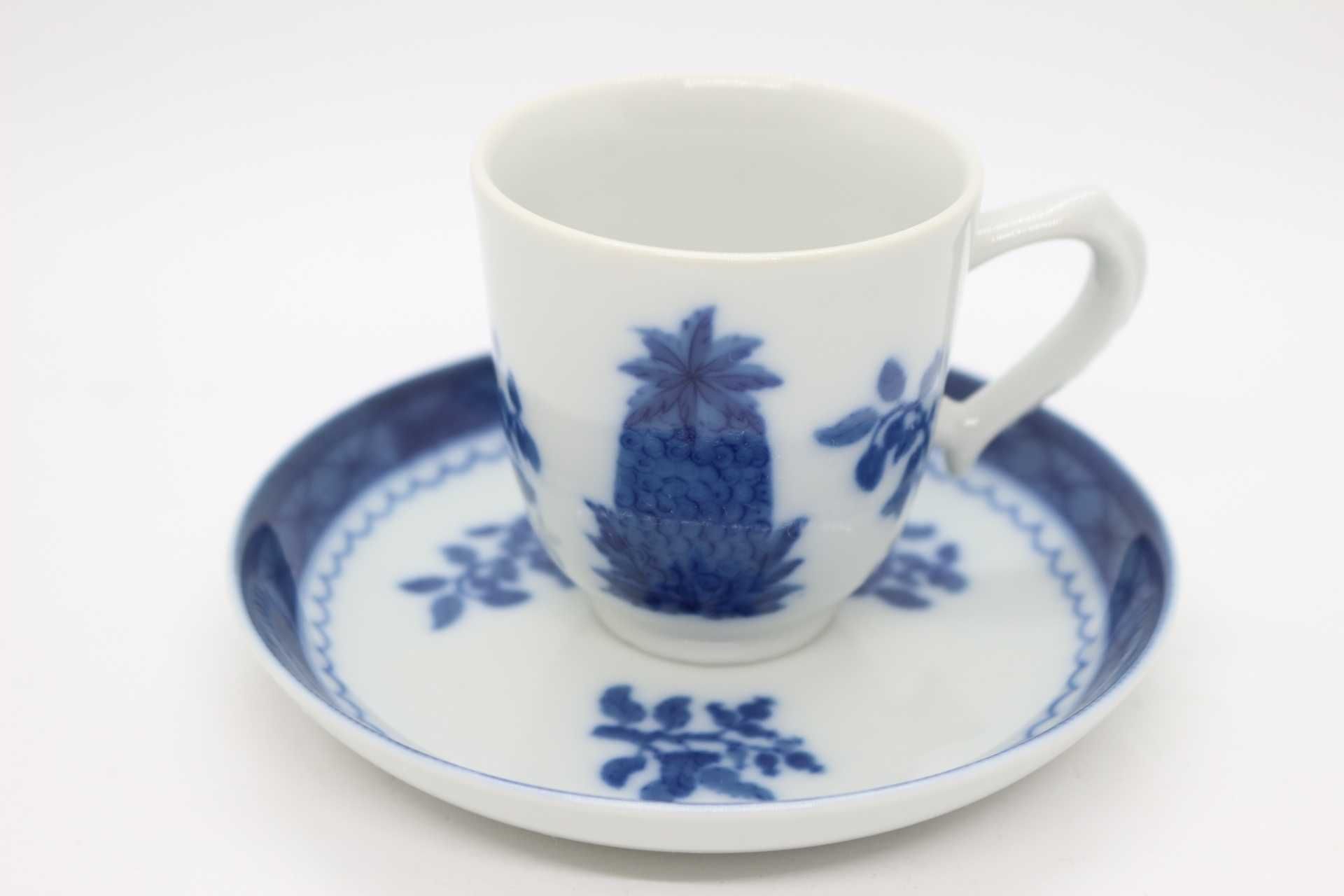 Chávena de Café Vista Alegre Coleção BLUE PINEAPPLE Mottahedeh 1971