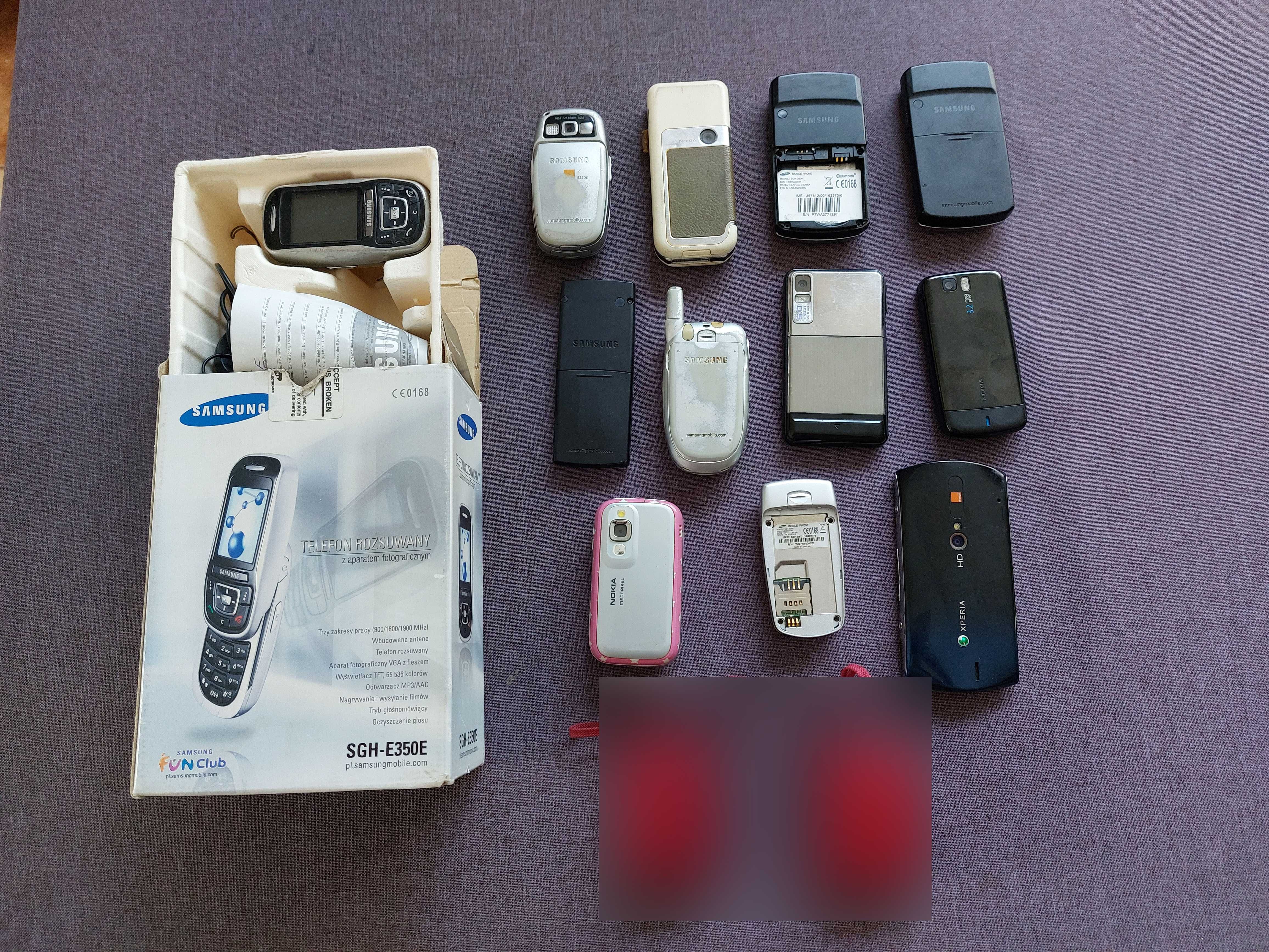 Telefony Nokia, Samsung, SonyEricsson