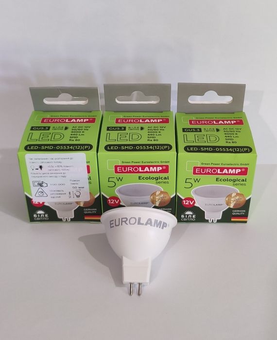 Лампочки EUROLAMP Led Gu5.3