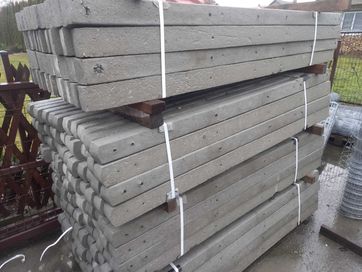 Słupki ogrodzeniowe betonowe i metalowe