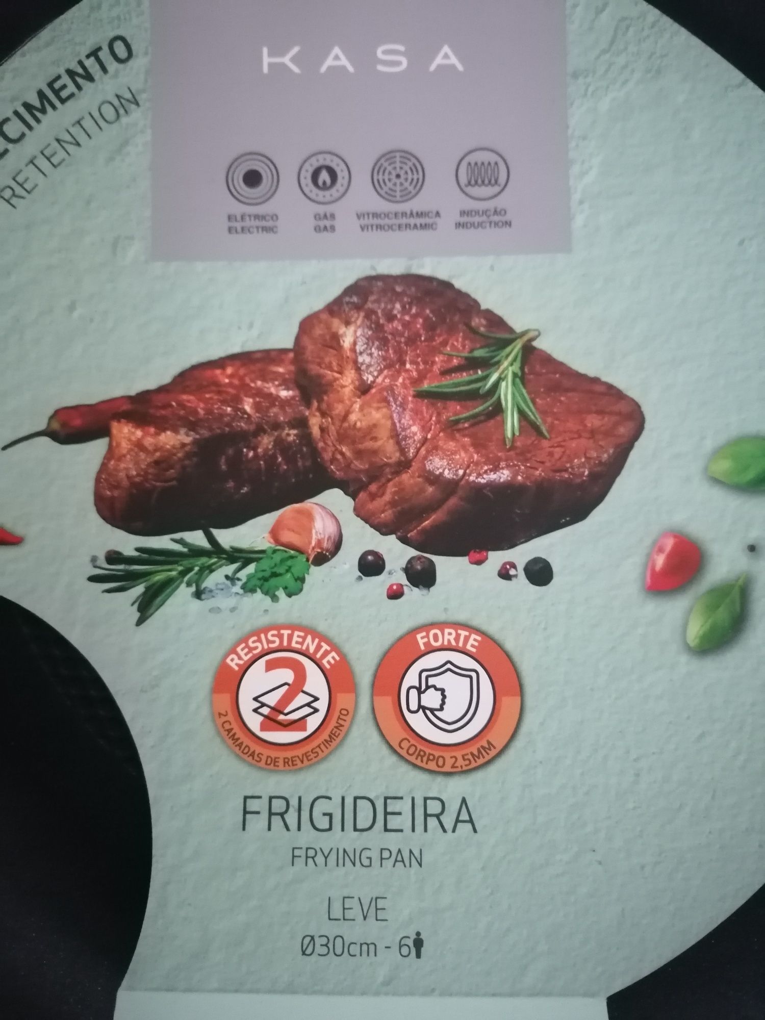 Frigideira Kasa Antiaderente 30 cm