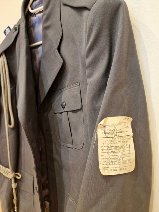 Unikat- nowy mundur milicji, PRL 89', rozm. 104-170, orzeł bez korony
