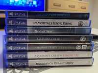 Gry PS4 assasins/god of war/immortals/nfs