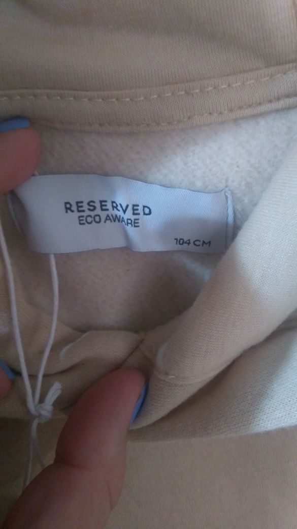 Bluza ocieplana dla dziewczynki Reserved Nowa