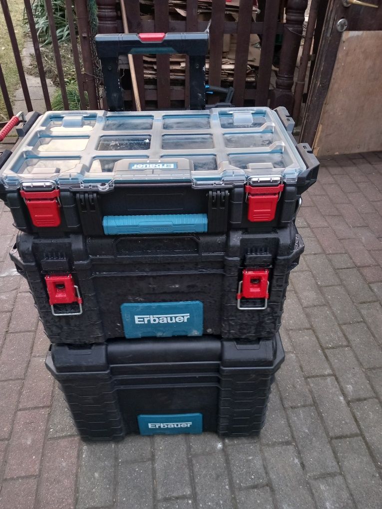 Zestaw 3 skrzyń transportowych Erbauer