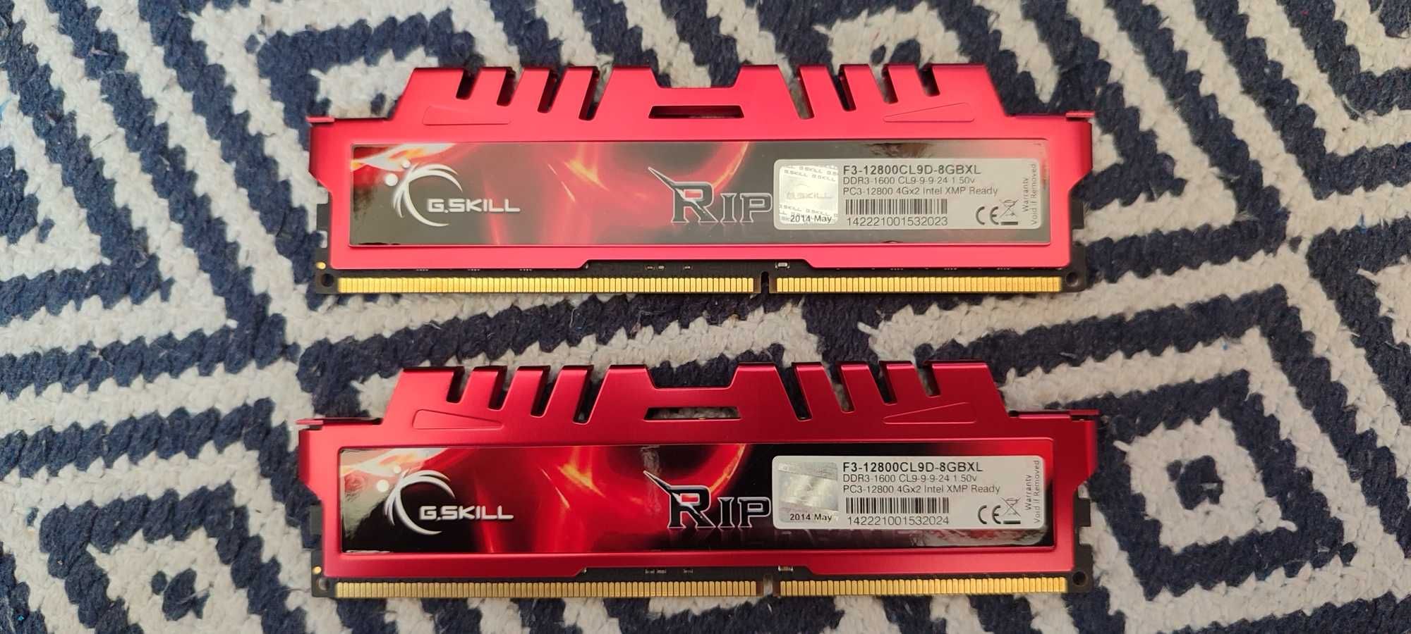 Memória RAM G.Skill Ripjaws X DDR3 8GB (2x4GB) 1600 MHz CL9