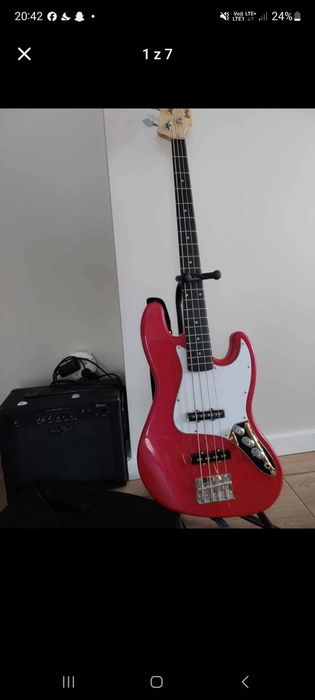 Harley Benton + piec+ kabel+ pokrowiec