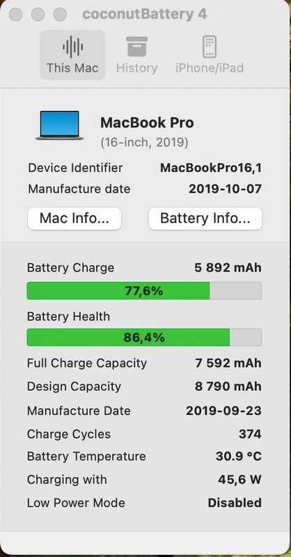 Macbook Pro 16" 2019 i7/512/16 Space Gray
