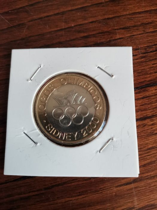 Moeda escudos alusiva aos jogos olímpicos Sydney 2000