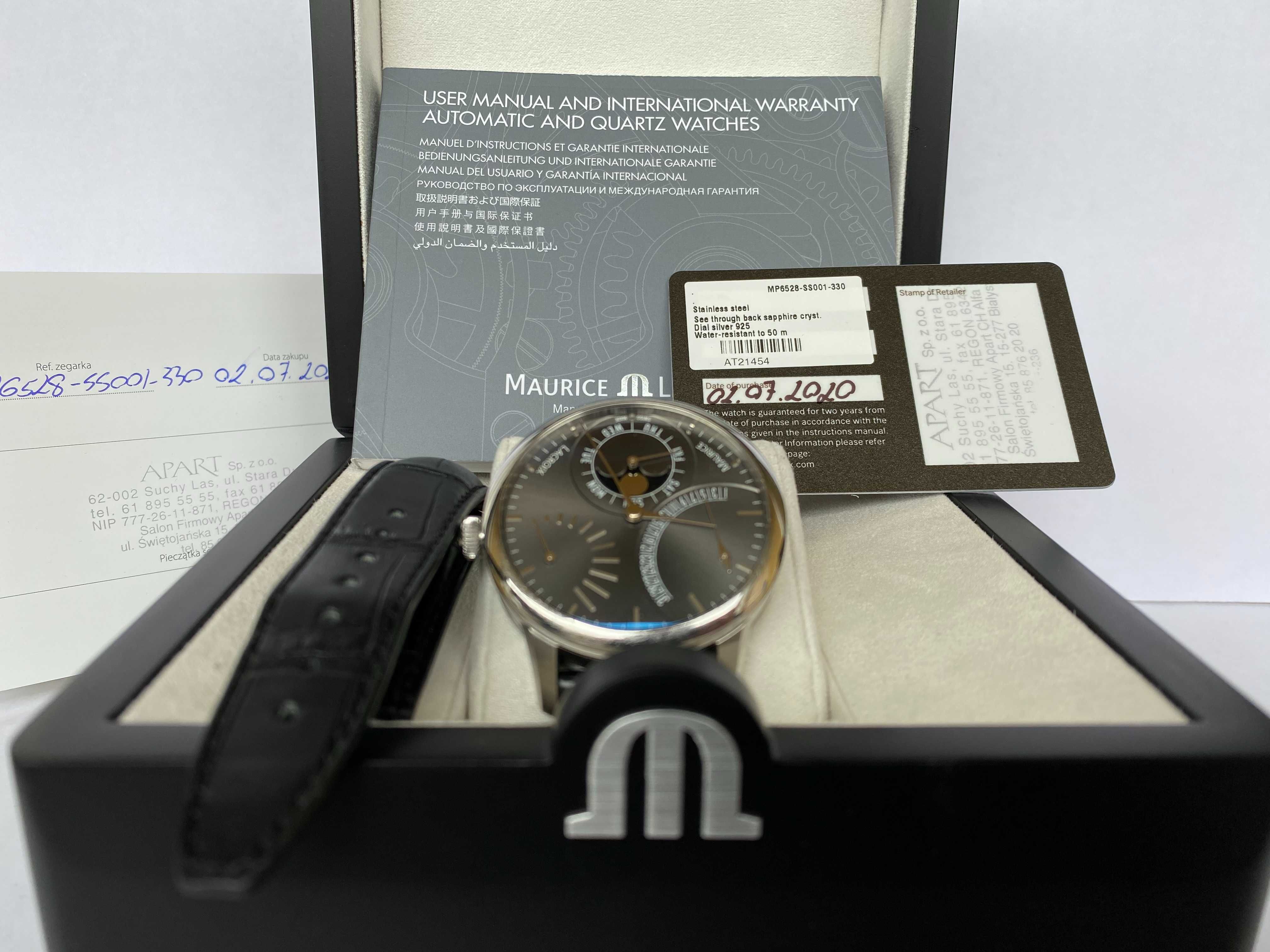 Nowy zegarek Maurice Lacroix Masterpiece LUNE RETROGRADE MP6528
