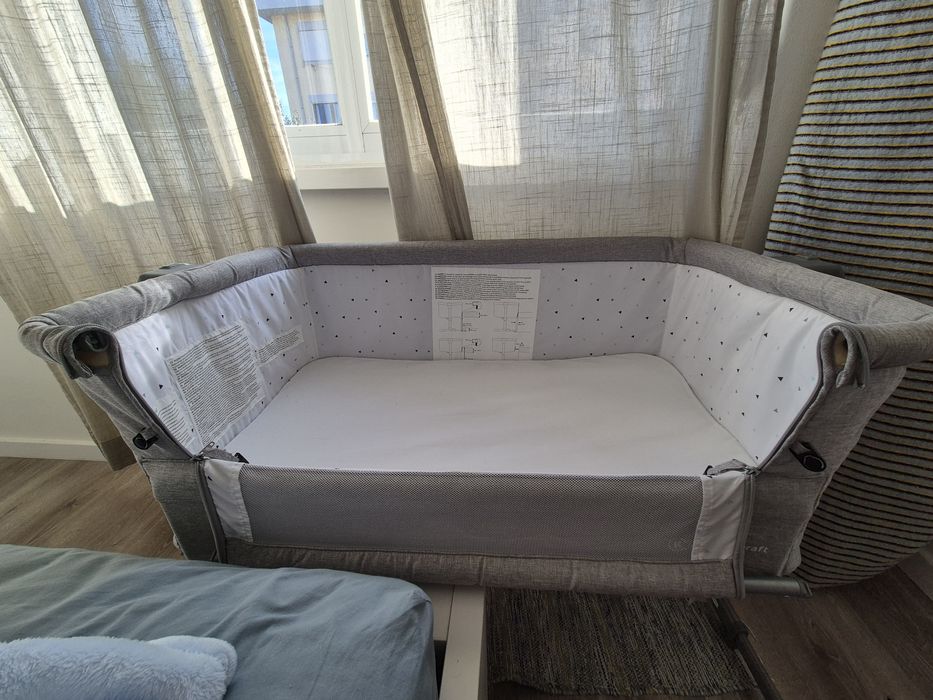 Berço Co-Sleeping KINDERKRAFT Nestee Up 2 (Cinzento)