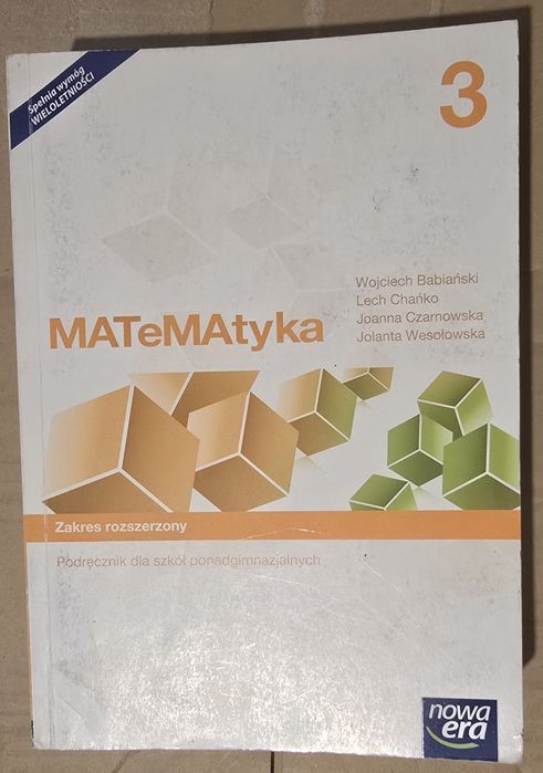 nowa era - Matematyka 3 zakres rozszerzony