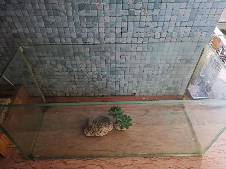 Aquário grande em vidro