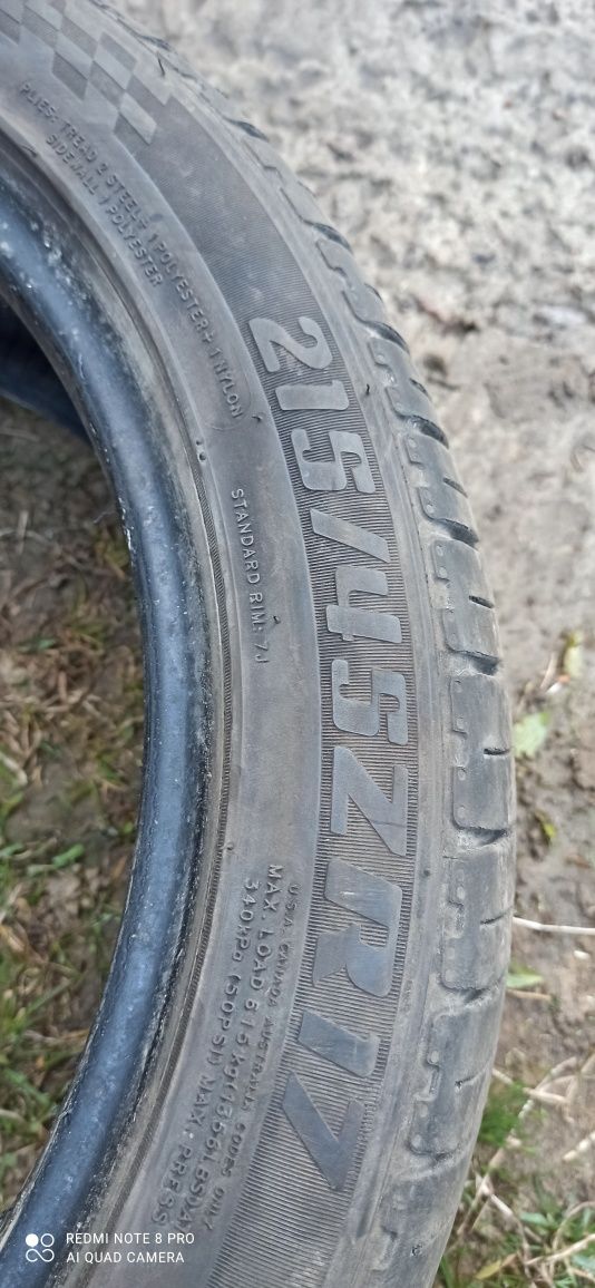 Шини пара 215/45 r17 JINYU 2018 рік 6.5мм