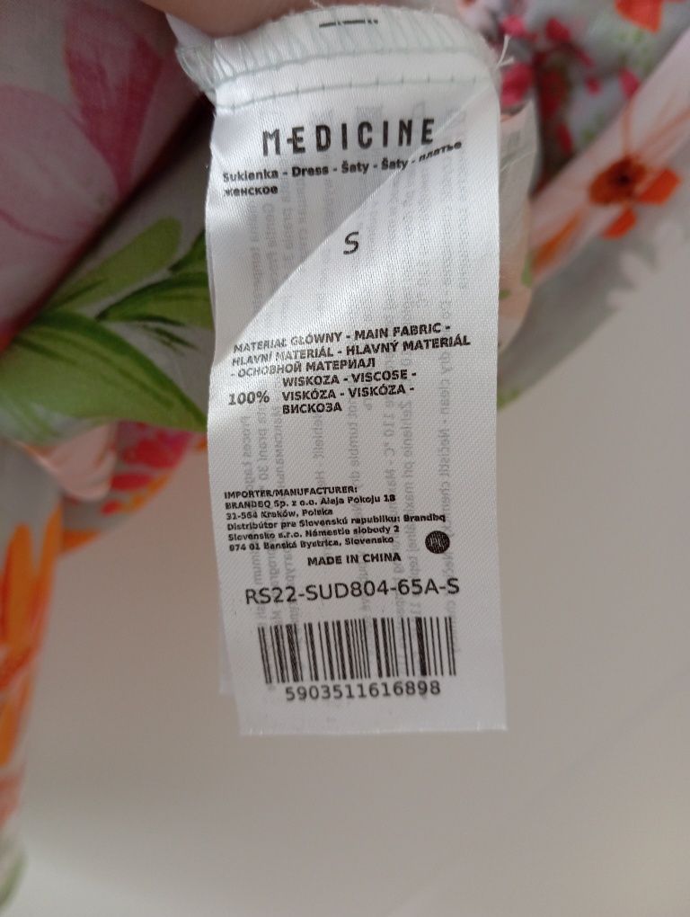 Sukienka kopertowa Medicine wiskoza S nowa