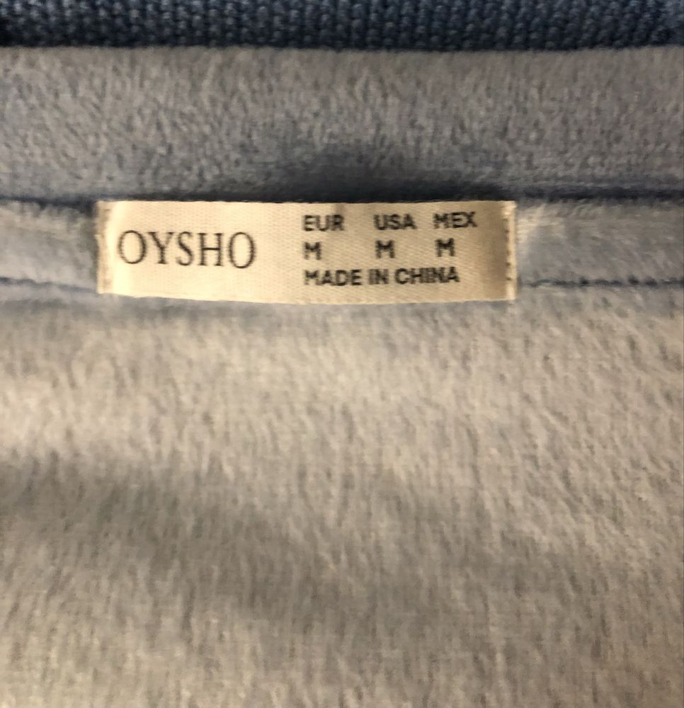 Oysho błękitna welurowa bluza M / L, stan idealny