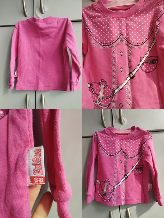 Пакет 6-9 місяців 62-68 Lupilu футболка колготи костюм реглан туніка