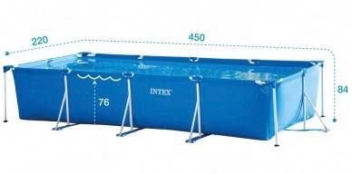 Piscina Desmontável INTEX
Retangular - 1 ano de uso