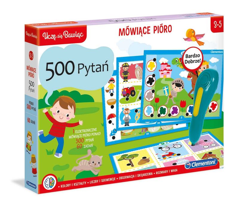 Clementoni Mówiące Pióro 500 Pytań